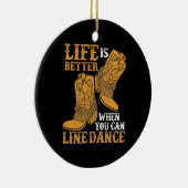 踊りを並べられれば人生はもっとよい セラミックオーナメント (右)