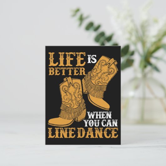 踊りを並べられれば人生はもっとよい ポストカード (スタンド正面)