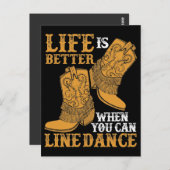 踊りを並べられれば人生はもっとよい ポストカード (正面/裏面)