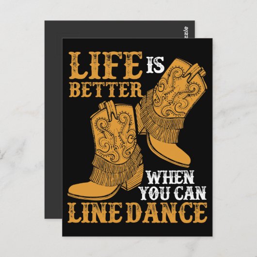 踊りを並べられれば人生はもっとよい ポストカード (正面/裏面)