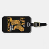 踊りを並べられれば人生はもっとよい ラゲッジタグ (正面横)