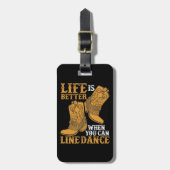 踊りを並べられれば人生はもっとよい ラゲッジタグ (正面縦)