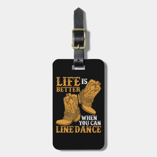 踊りを並べられれば人生はもっとよい ラゲッジタグ (正面縦)