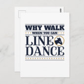 踊りを並べることができる時に歩く理由 ポストカード (正面/裏面)