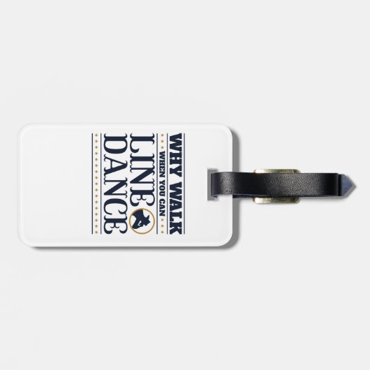 踊りを並べることができる時に歩く理由 ラゲッジタグ (裏面横)