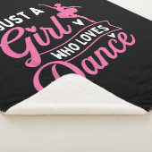 踊りを愛する女の子 – ダンサー踊り恋人 シェルパブランケット (3/4)