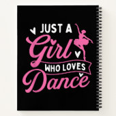 踊りを愛する女の子 – ダンサー踊り恋人 ノートブック (裏面)