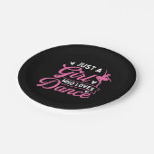 踊りを愛する女の子 – ダンサー踊り恋人 ペーパープレート (アングル)