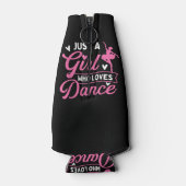 踊りを愛する女の子 – ダンサー踊り恋人 ボトルクーラー (裏面)