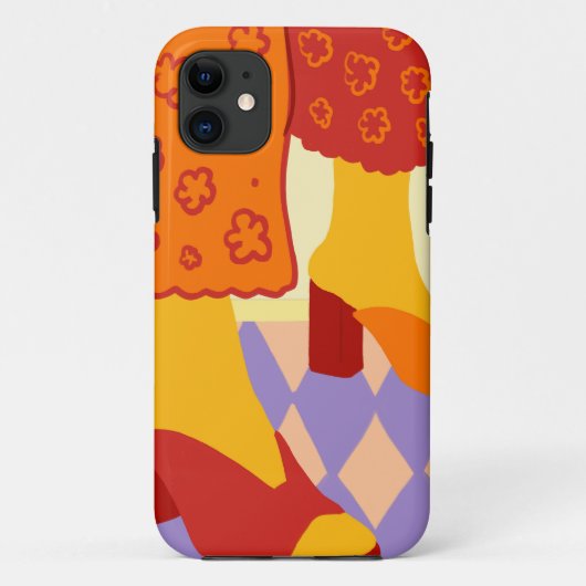 踊りを超えたド市松模様にリームズ Case-Mate iPhoneケース (裏面)