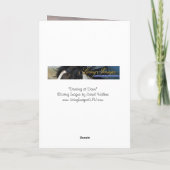 踊りアットドーンワイルドホースグリーティングカード カード (裏面)