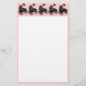 踊りアールヌーボーレディ 便箋 (正面)