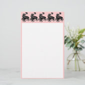 踊りアールヌーボーレディ 便箋 (スタンド正面)