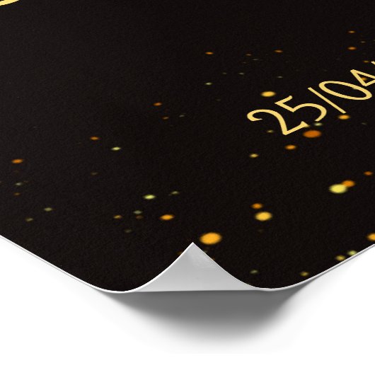 踊りインディアンカップルシック披露宴ウェルカムサイン ポスター (角)