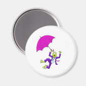 踊りインレインフロッグ マグネット (正面/裏面)