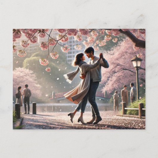 踊りイン上野公園日本春 ポストカード (正面)