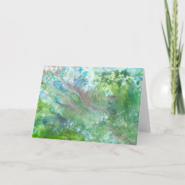 踊りイン雪片グリーティングカードバイアイリスグレース サンキューカード