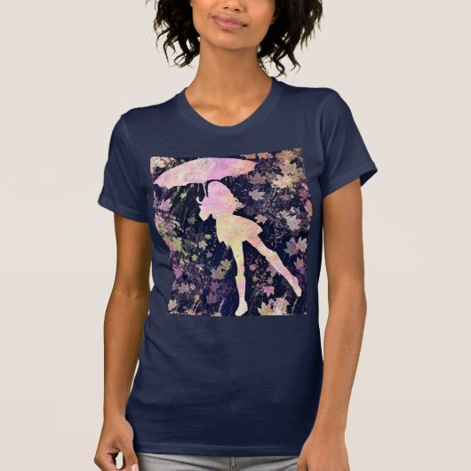 踊りイン・レインTシャツ Tシャツ (正面)