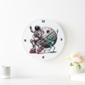 踊りエイリアンキッドクロック ラージ壁時計 (ホーム)