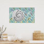 踊りエイリアン（単語を追加できる） ポスター (キッチン)