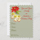 踊りエンジェルズクリスマスパーティの招待状 招待状 (裏面)