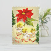 踊りエンジェルズクリスマスパーティの招待状 招待状 (スタンド正面)