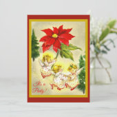 踊りエンジェルズクリスマスパーティの招待状 招待状 (スタンド正面)