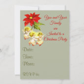 踊りエンジェルズクリスマスパーティの招待状 招待状 (裏面)