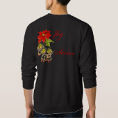 踊りエンジェルズメンズシャツ スウェットシャツ (裏面)