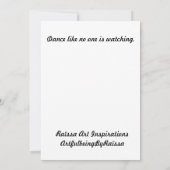 踊りオンシルバークラウド サンキューカード (裏面)