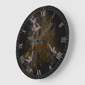 踊りオンバルコニービニネットウォールクロック ラージ壁時計 (傾斜)