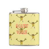 踊りカエルおもしろい動物 フラスク (正面)