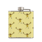 踊りカエルおもしろい動物 フラスク (裏面)