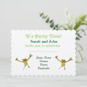 踊りカエルパーティー動物 招待状 (スタンド正面)