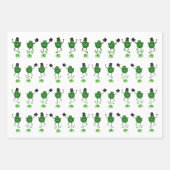 踊りカエル包装紙シート ラッピングペーパーシート (正面)