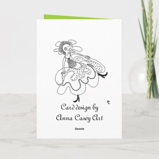 踊りカエル カード (裏面)