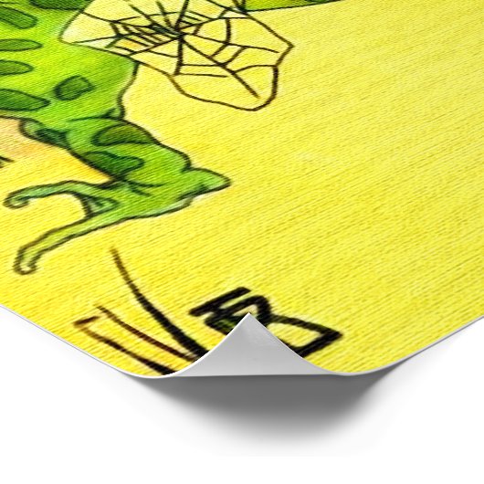 踊りカエル ポスター (角)