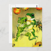 踊りカエル ポストカード (正面/裏面)