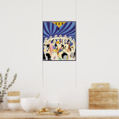 踊りカップルのヴィンテージのポスター1921 ポスター (キッチン)