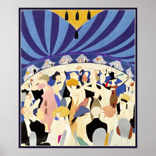 踊りカップルのヴィンテージのポスター1921 ポスター (正面)