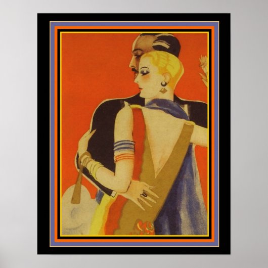 踊りカップルデコプリント16 x 20 ポスター (正面)