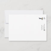 踊りカップルフラットカード カード (裏面)