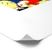 踊りカップルヴィンテージアールデコ ポスター (角)