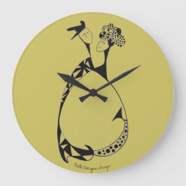 踊りカップル時計 ラージ壁時計