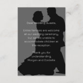 踊りカップル結婚エンクロージャに子供はいない エンクロージャーカード (正面)