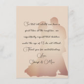 踊りカップル結婚エンクロージャに子供はいない エンクロージャーカード (正面)