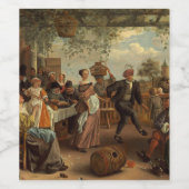 踊りカップル絵画のワインラベル ワインラベル (シングルラベル)