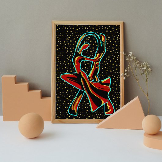 踊りカップル フォトプリント           