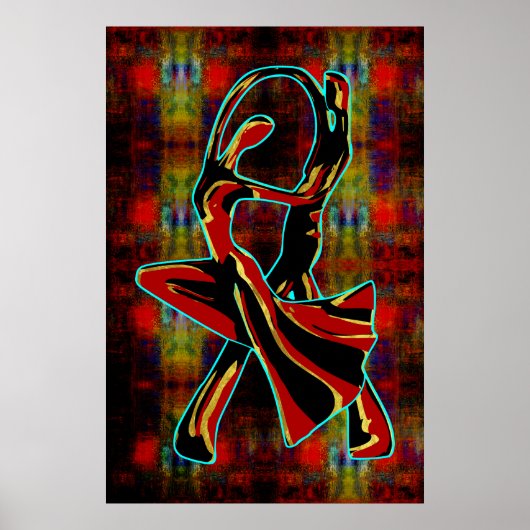 踊りカップル ポスター (正面)