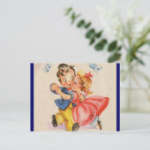 踊りカップル ポストカード (スタンド正面)